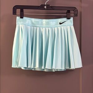 Nike Light Teal Blue Pleated Skater Skirt